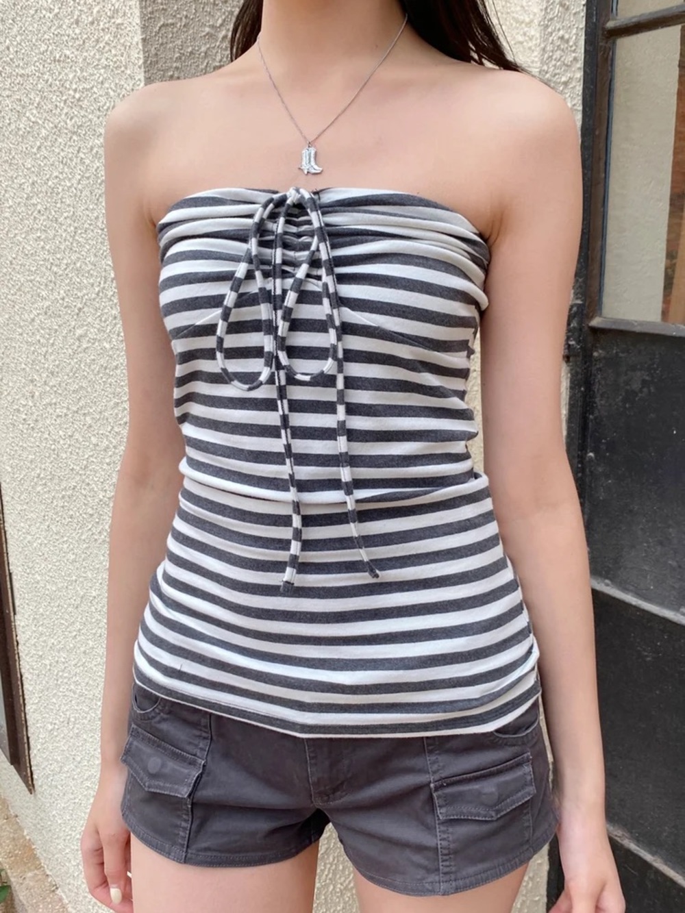 Brandy Melville Amelia Striped Tube top